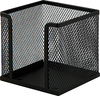 Бокс для бумаг 100*100*100 мм, метал, черный BM.6215-01