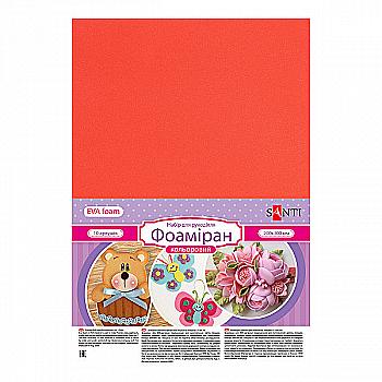 Фоамиран ЭВА темно-красный, 20*30 см, 742704
