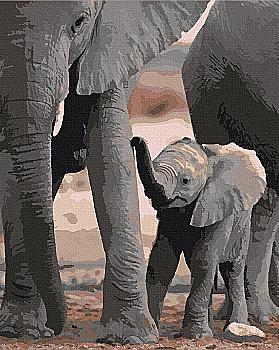 Набір для розпису по номерах 40*50 см "Майбутній велетень", 11614-AC