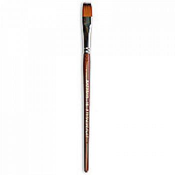 Пензлик "Живопис" 1122 Синтетика плоска № 10 коротка ручка рудий ворс
