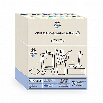 Набор маркеров Starter, 40 шт., idea1-am/40start, 99IDEAS Набор маркеров Starter, 40 шт., idea1-am/40start, 99IDEAS