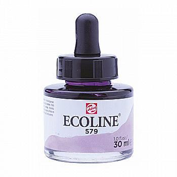 Краска акварельная жидкая Ecoline, (579), Пастельно-фиолетовая, 30 мл, Royal Talens Краска акварельная жидкая Ecoline, (579), Пастельно-фиолетовая, 30 мл, Royal Talens
