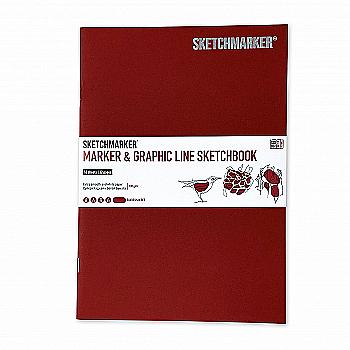 Скетчбук SKETCHMARKER В5 16 л., 180 г/м², красный, MGLSM/GRED Скетчбук SKETCHMARKER В5 16 л., 180 г/м², красный, MGLSM/GRED
