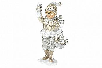 Статуетка "Малюк з кошиком" 19 см, 707-334 Статуетка "Малюк з кошиком" 19 см, 707-334