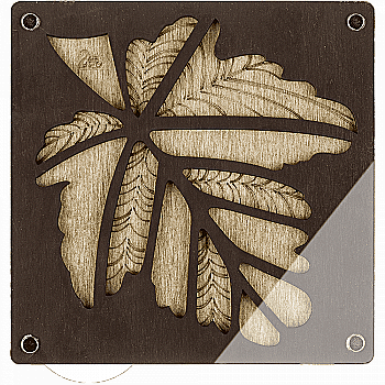 Заготовка-органайзер для бисера с крышкой для декорирования 14*14 см, FLZB-038