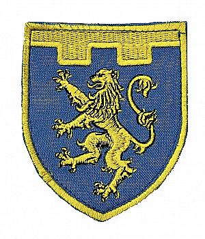 Шеврон "Щиток" з вишивкою "Львiв" жовто-синя 10*8 см Шеврон "Щиток" з вишивкою "Львiв" жовто-синя 10*8 см