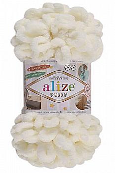 Пряжа мікрополіестер 62 Молочний, TM Alize Puffy Пряжа мікрополіестер 62 Молочний, TM Alize Puffy