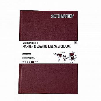 Скетчбук SKETCHMARKER В5 44 л., 180 г/м², слива, MGLHM/BURG Скетчбук SKETCHMARKER В5 44 л., 180 г/м², слива, MGLHM/BURG