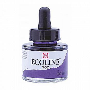 Фарба акварельна рідка Ecoline, (507), Ультрамарин фіолетовий, 30 мл, Royal Talens Фарба акварельна рідка Ecoline, (507), Ультрамарин фіолетовий, 30 мл, Royal Talens