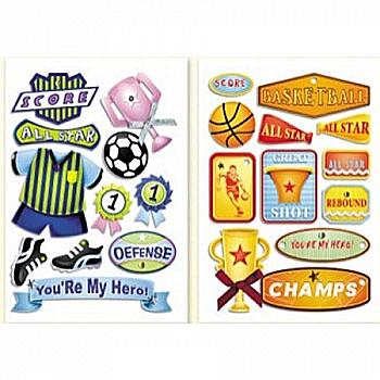 Наліпки-прикраси Спорт в ас.144*260мм C-104 Наліпки-прикраси Спорт в ас.144*260мм C-104