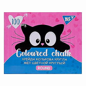 Крейда кольорова кругла 100 шт "Meow", 400450 Yes Крейда кольорова кругла 100 шт "Meow", 400450 Yes