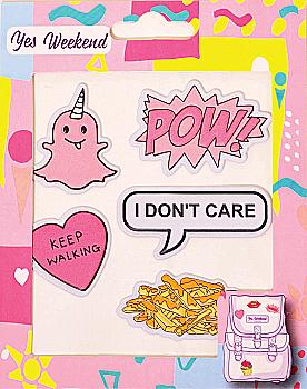 Набір наліпок "Patch stiker", I don’t care 554321 Набір наліпок "Patch stiker", I don’t care 554321