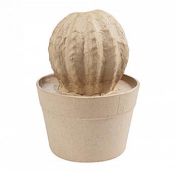 Заготівка з пап`є-маше "Кактус у горщику", HD046C