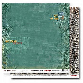 Бумага для скрапбукинга 30,5*30,5 см Гаражи Дежурная смена, SCB220608305