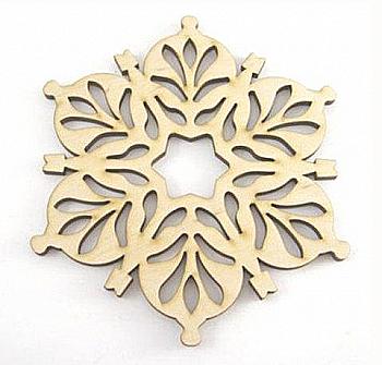 Заготівка дерев`яна Сніжинка Листик, 702829