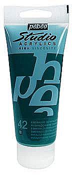 Краска акриловая "Studio" 100 мл Изумредный ФЦ, 837042 Краска акриловая "Studio" 100 мл Изумредный ФЦ, 837042