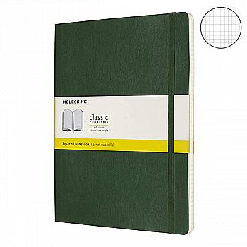 Записник Миртовий Зелений м’який великий клітинка, Moleskine Classic, QP622K15 Записник Миртовий Зелений м’який великий клітинка, Moleskine Classic, QP622K15