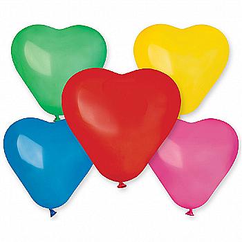 Куля повітряна 5" Серце пастель асорті, 1105-0141