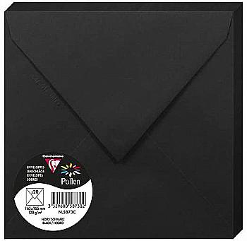 Конверт декоративный Pollen 165*165 мм (120 г), Black/Чёрный, 5873C Конверт декоративный Pollen 165*165 мм (120 г), Black/Чёрный, 5873C