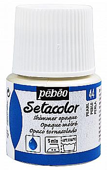 Фарба для світлих тканин Setacolor 45 мл непрозора блискуча, перлинна, 295-044 Pebeo Фарба для світлих тканин Setacolor 45 мл непрозора блискуча, перлинна, 295-044 Pebeo