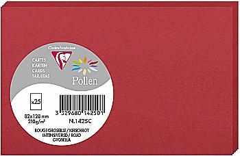 Заготівка для листівок Pollen 82*128 мм/210 г, Int.red/Інт.червоний, 1425C Заготівка для листівок Pollen 82*128 мм/210 г, Int.red/Інт.червоний, 1425C