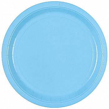 Тарелка пастель голубая, 23 см, 6 ед, 1502-4905