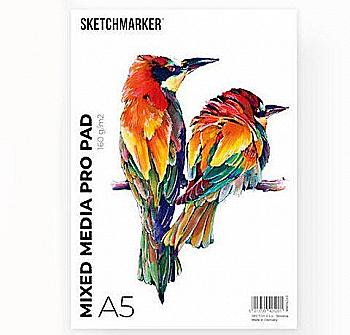Склейка SKETCHMARKER MIXED MEDIA PRO PAD A5 (30 страниц, 160 gsm для разных техник и инструментов) Склейка SKETCHMARKER MIXED MEDIA PRO PAD A5 (30 страниц, 160 gsm для разных техник и инструментов)