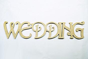 Заготовка Слово "Wedding", 0399