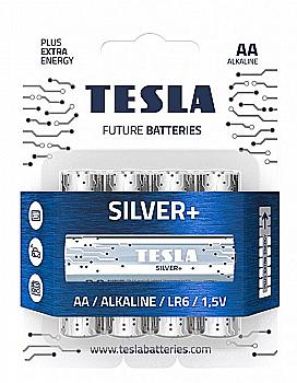 Батарейка TESLA LR06 AA SILVER+ лужна (4 шт/бл.) ціна вказ. за шт.