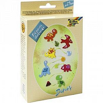 Набір для шиття з фетру "Гірлянда "Динозаври", 52932 Folia Набір для шиття з фетру "Гірлянда "Динозаври", 52932 Folia