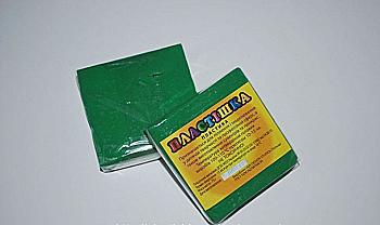 Пластика "Пластишка", зеленый 0,075 кг, 0119 Пластика "Пластишка", зеленый 0,075 кг, 0119