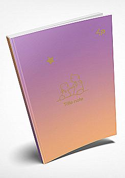 Блокнот В6 "Gradient Title note" rabbit, 901739 TM Profiplan  Блокнот В6 "Gradient Title note" rabbit, 901739 TM Profiplan