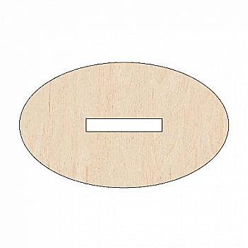 Заготівка дерев`яна Підставка овал (маленька), 121, 812(1-2) Заготівка дерев`яна Підставка овал (маленька), 121, 812(1-2)