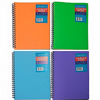 Блокнот для маркерів А4 40 арк., 120 г/м2, пласт.обкл., MB4340 Блокнот для маркерів А4 40 арк., 120 г/м2, пласт.обкл., MB4340