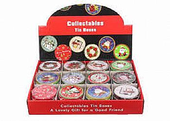 Подарочная коробка новогодняя жестяная, 6-1908-561