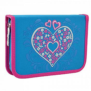 Пенал твердий одинарний з клап. HP-03 "Heart", 20,5*14*3,2, 532172