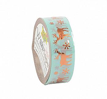 Скотч декоративний паперовий 15 мм*5 м, Гарячі мідні Олені, 26112 Folia Скотч декоративний паперовий 15 мм*5 м, Гарячі мідні Олені, 26112 Folia