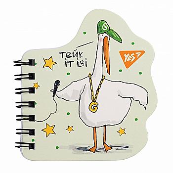 Блокнот А7/24 подв. спіраль "Гусь-2", 681813