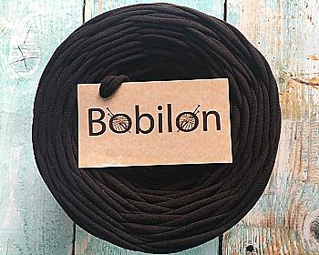 Пряжа трикотажная Bobilon Mini (5-7 мм), шоколад