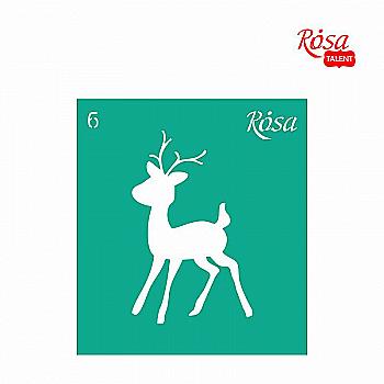 Трафарет самоклеящийся 9*10 см №6 Rosa Talent Трафарет самоклеящийся 9*10 см №6 Rosa Talent