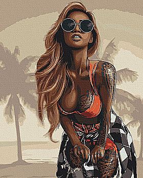 Набір для розпису по номерах 40*50 см "Спокуса Маямі", 10221-AC