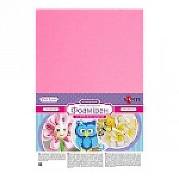 Фоамиран ЭВА розовый с клеевым слоем, 20*30 см, 742721