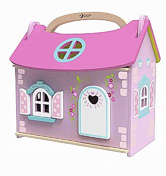 Игрушка деревянная Classic World "Домик-чемодан маленькой принцессы", 4156