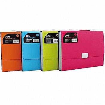 Портфель А4, 1 відділення на замку Deli EB50002 неон (70677) Портфель А4, 1 відділення на замку Deli EB50002 неон (70677)