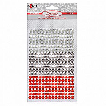 Набір страз самоклеючих "Red and gray", 742529 Набір страз самоклеючих "Red and gray", 742529