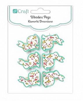 Дерев`яні прищіпки 6 шт. - Зелений кролик, CEOZ-116 DpCraft Дерев`яні прищіпки 6 шт. - Зелений кролик, CEOZ-116 DpCraft