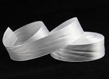 Лента атлас 25 мм-23 м, 01 белая 5-1220