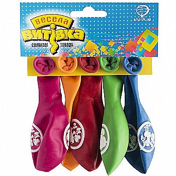 Набір кульок латексних "Мультфільми" 30 см, 5 од., 1111-5087