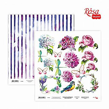 Папір для скрапбукінгу "Floral Poem" 19, двосторонній 30,48*30,48 см, 200 г/м2, Rosa Talent Папір для скрапбукінгу "Floral Poem" 19, двосторонній 30,48*30,48 см, 200 г/м2, Rosa Talent