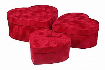 Подарункова коробка маленька серце, W7232